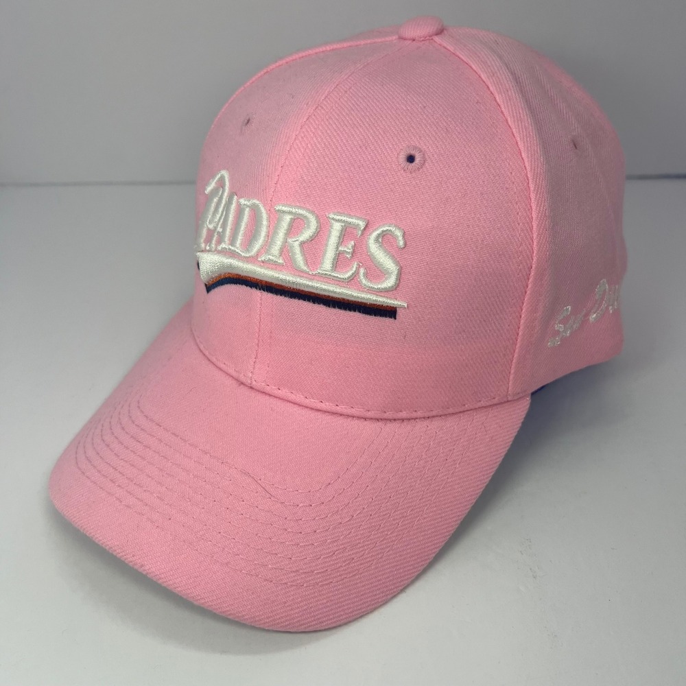 San Diego Padres Pink Baseball Cap Embroidered Logo One Size Fits All Giveaway